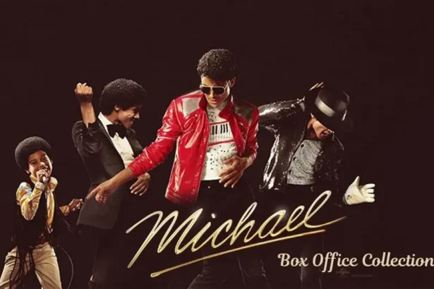Jaafar Jackson on stage in a promotional image for the Michael box office report